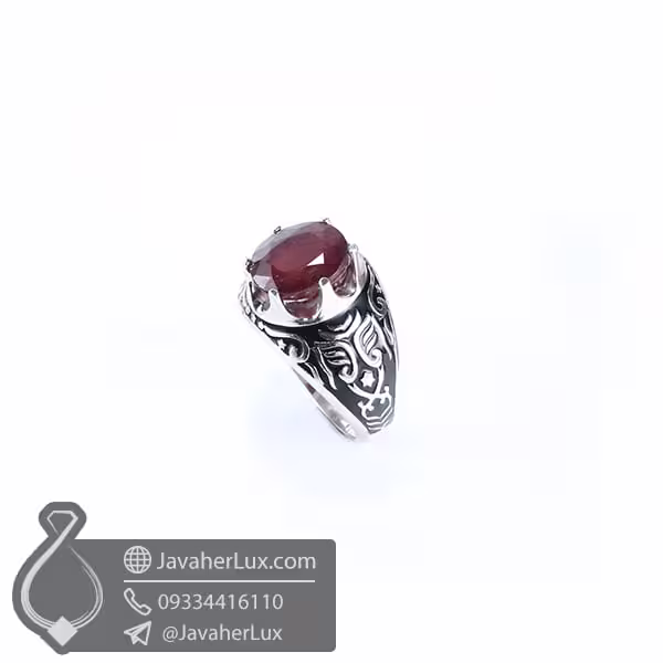 انگشتر اسپرت نقره یاقوت سرخ _ کد : 100531