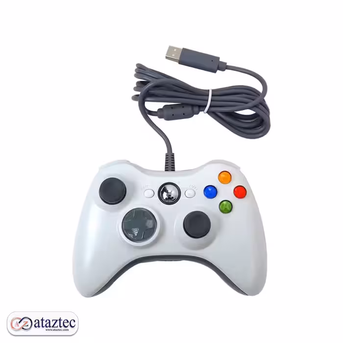 دسته بازی Xbox 360 سیمی با ویبره دوگانه – سازگار با PC و کنسول