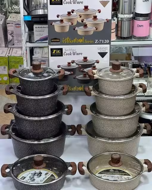 سرویس قابلمه 10‌پارچه طرح استانبول زیو 7120 / zio z-7120