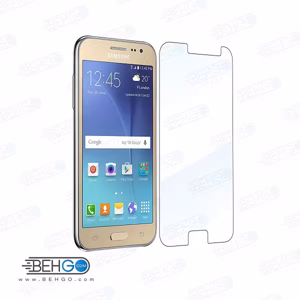 گلس بی رنگ و شفاف سامسونگ شیشه ای Glass Screen Protector samsung J2 2015/j2