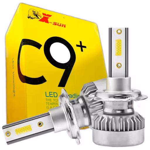 خرید لامپ هدلایت ایکس سان مدل C9 پلاس پایه H11 دو عددی | اتوموبی