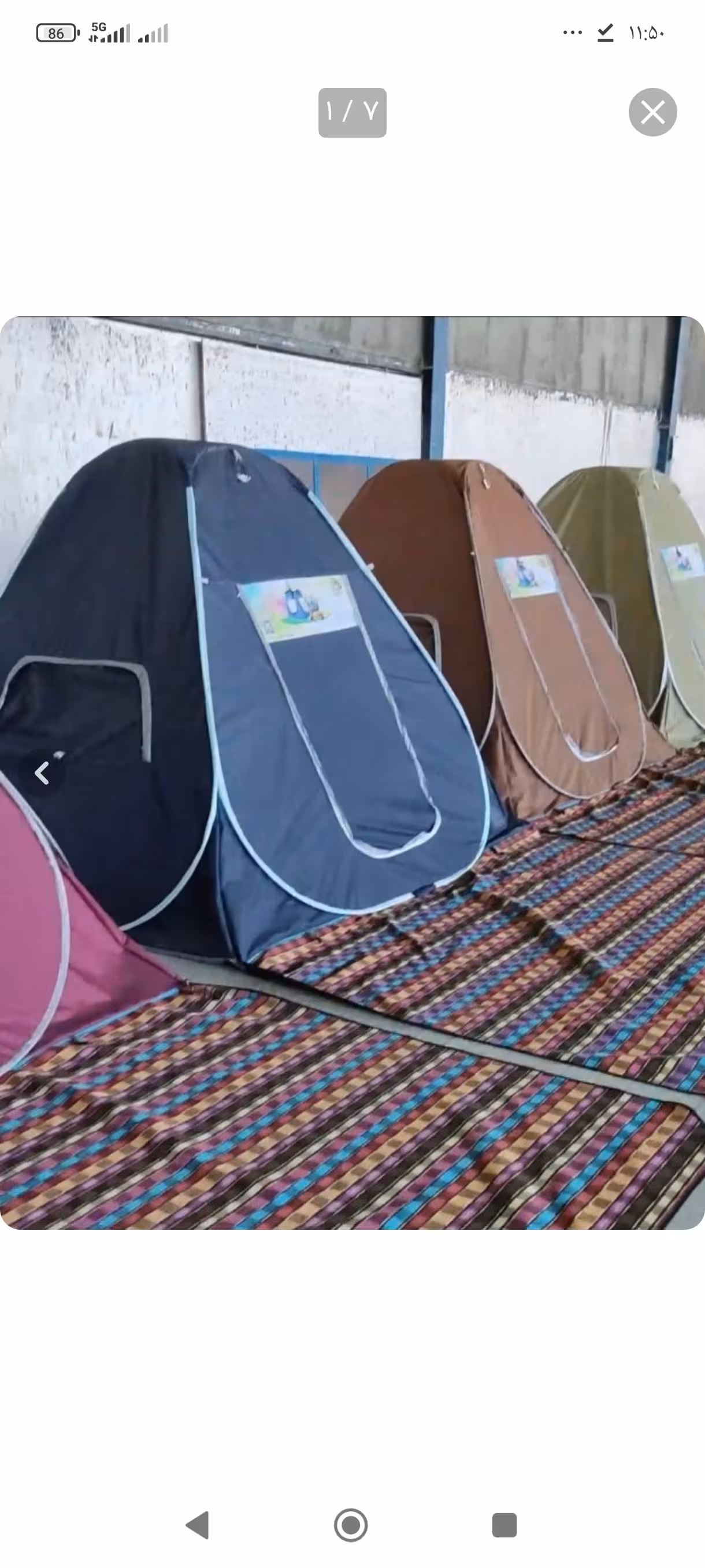 چادر مسافرتی ضد آب 6 نفره جنس برنو برزنتی ( با پنجره طرح ایتالیایی )