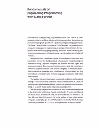 خرید و دانلود نسخه کامل کتاب Fundamentals of engineering programming with C and Fortran [...] XD-US