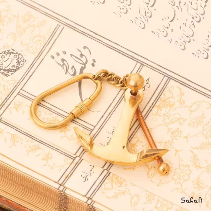 جاکلیدی برنجی طلایی هندی لنگر کشتی