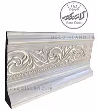 قرنیز پی وی سی 10 سانت دکوراتیو گلدار ایساتیس یزد - شاخه ی 3 متری - کد k10-e1-329t
