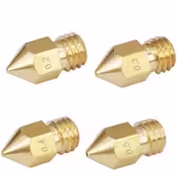 خرید و قیمت نازل MK8 برنجی 0.2mm پرینتر سه بعدی فیلامنت 1.75mm