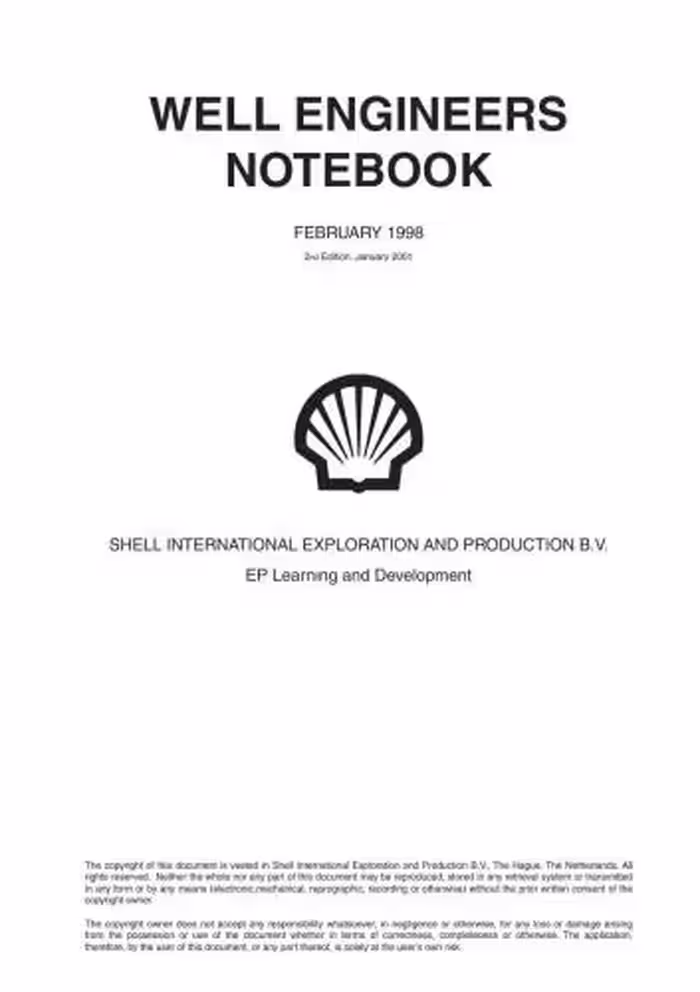 خرید و دانلود نسخه کامل کتاب Well Engineers Notebook
