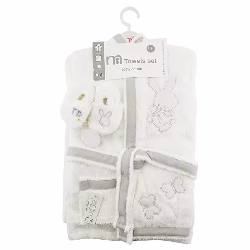 ست حوله تن پوش لوکس خرگوش پروانه مادركر Mothercare