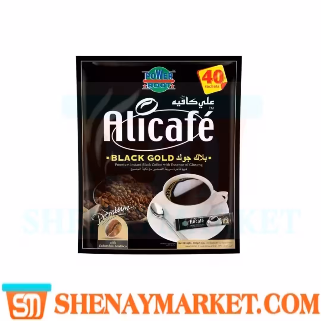 قهوه فوری علی کافه بلک گلد 40 عددی اورجینال درجه یک