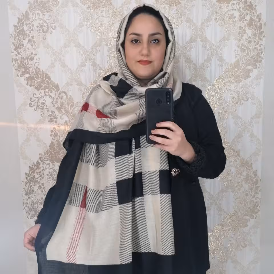 شال نخی طرح باربِری