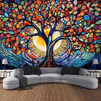 پوستر پارچه ای فیانی مدل تپستری درخت زندگی کد F170