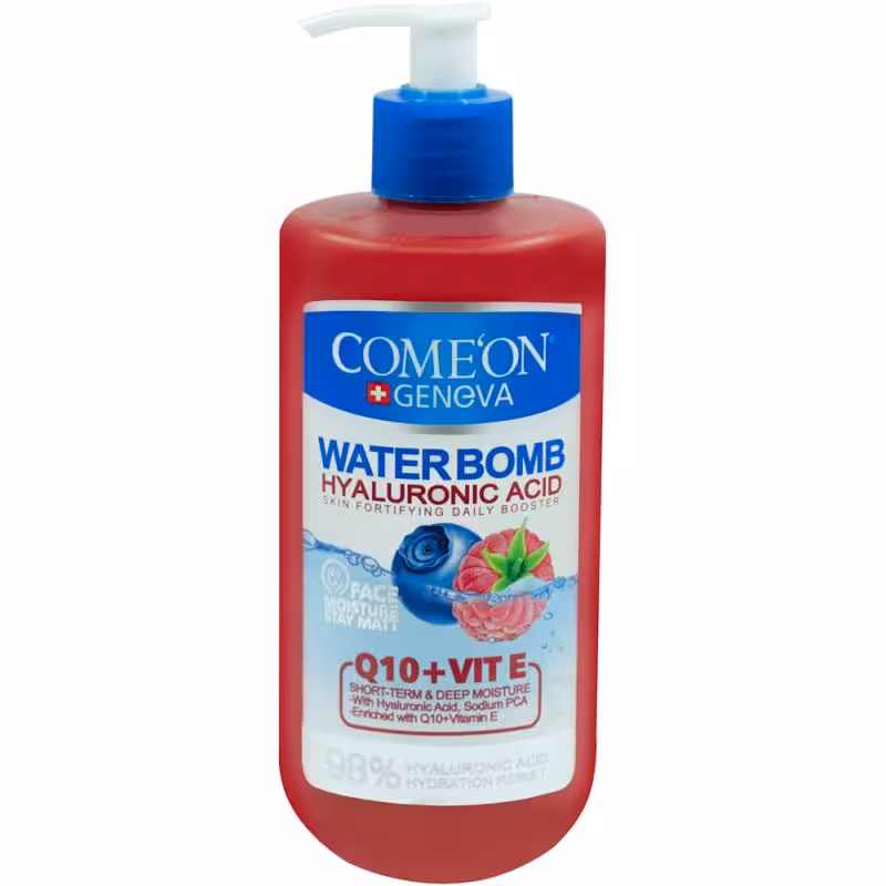 کرم پمپی بمب آبرسان Q10 کامان حاوی ویتامین E حجم 500 میلی لیتر