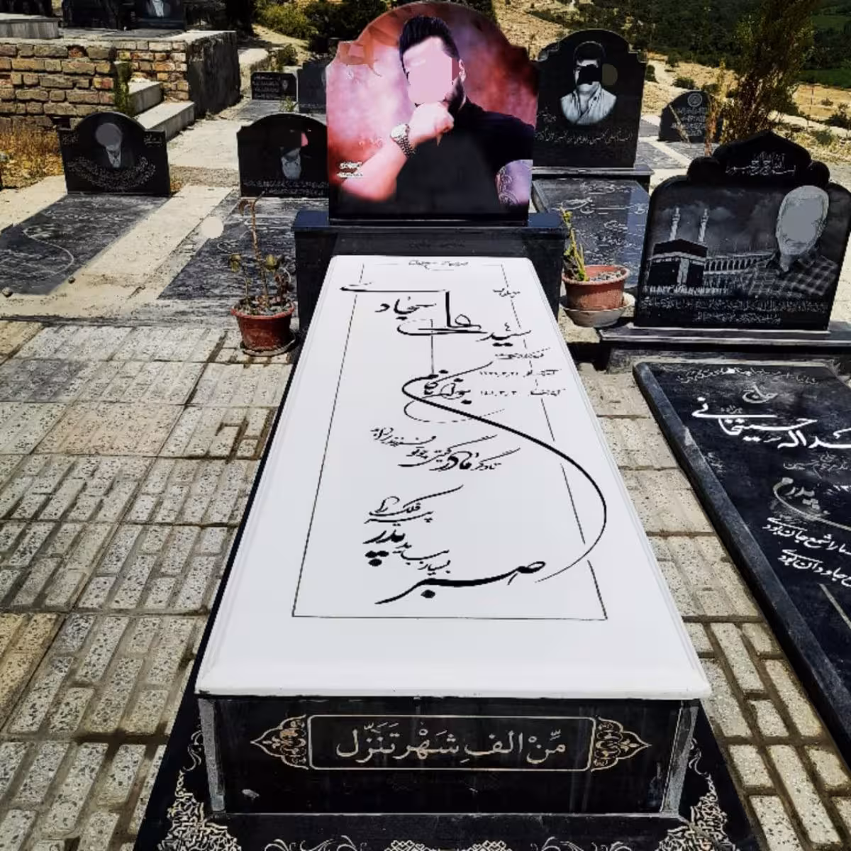 سنگ قبر ترکیبی نانو گرانيت