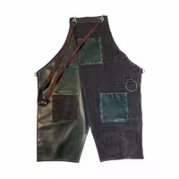 پیشبند باریستا اپرون لی و چرم یشمی