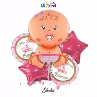 بادکنک 5 تکه نوزاد دختر