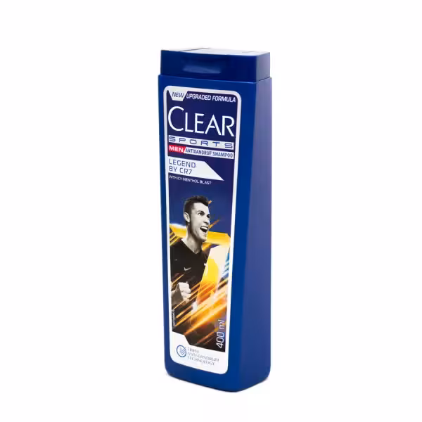 شامپو ضد شوره کلییر ویژه آقایان طرح ورزشکار (خنک‌کننده نعنایی) 400 میلی‌لیتر Clear