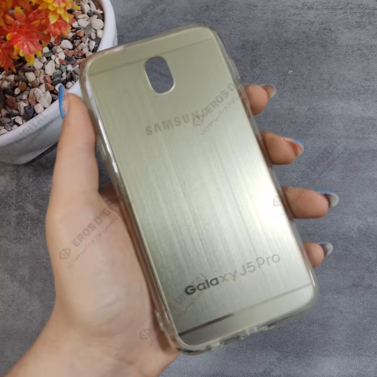 قاب گوشی Samsung Galaxy J5 Pro/J530 دور شفاف پشت طلقی