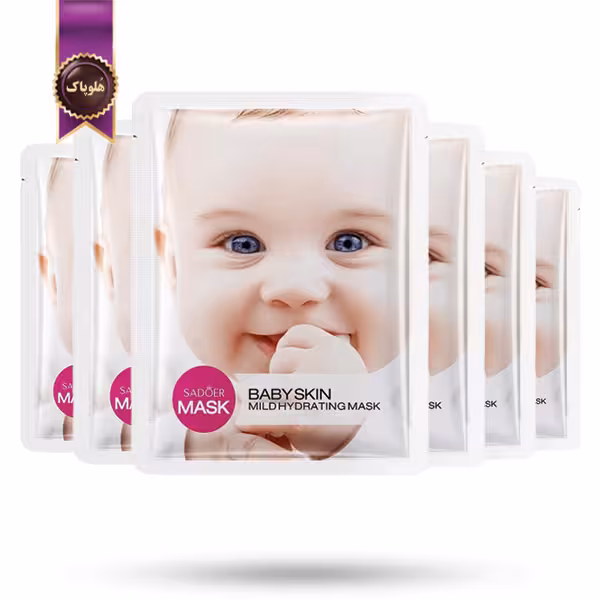 6 عدد ماسک صورت ورقه‌ ای سادور SADOER مدل بیبی اسکین Baby Skin پک 1 عددی (اورجینال)