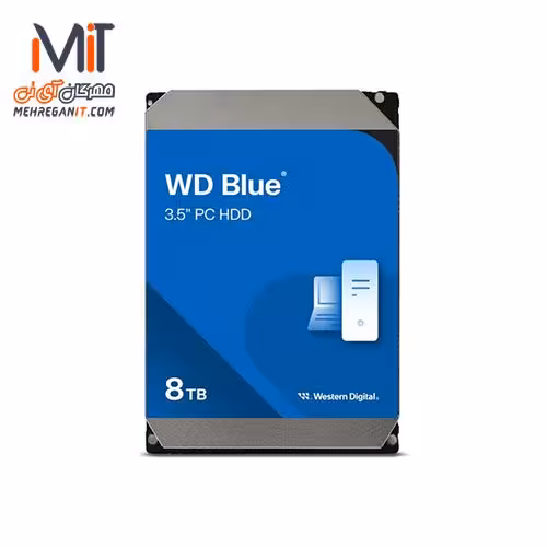 هارد دیسک وسترن آبی WD80EZAZZ ظرفیت 8 ترابایت