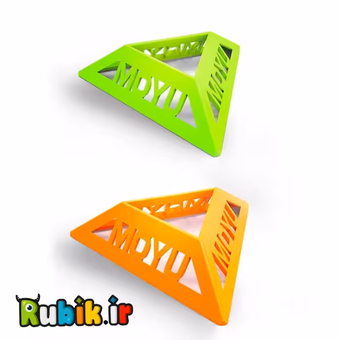 پک 10 تایی پایه روبیک دو رنگ مویو (5تا سبز،5تا نارنجی)