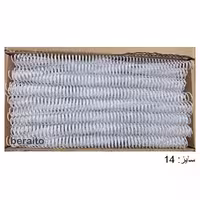 خرید فنر صحافی مارپیچ سایز 14 روکش سفید مدل پلاس بسته 150 عددی