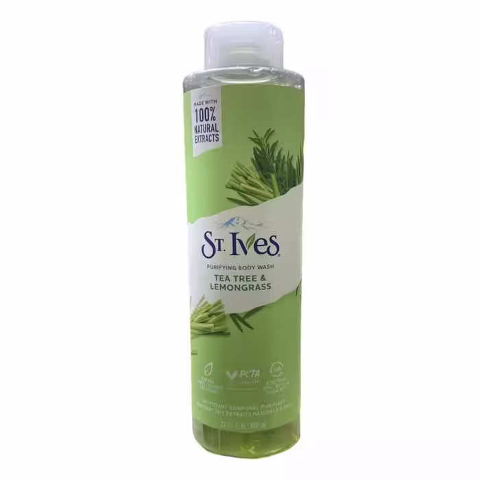 شامپو بدن درخت چای و علف لیمو سینت ایوز مدل tea tree lemongrass حجم 650 میل
