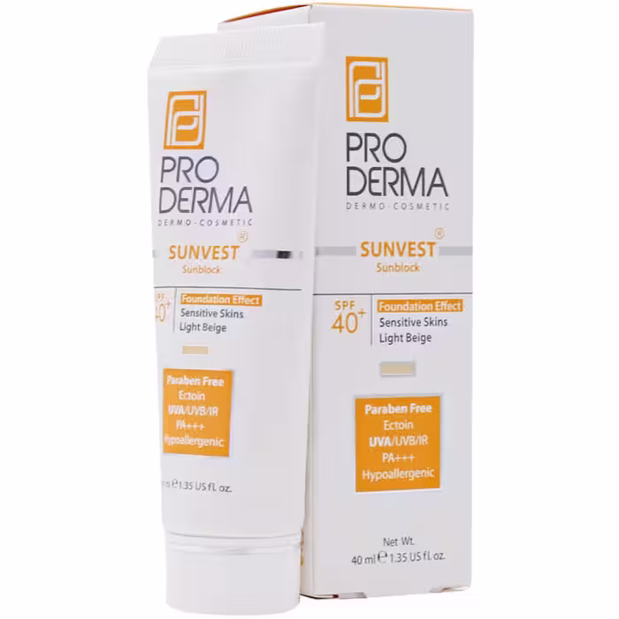 کرم ضد آفتاب مینرال رنگی ⁺SPF40 پرودرما