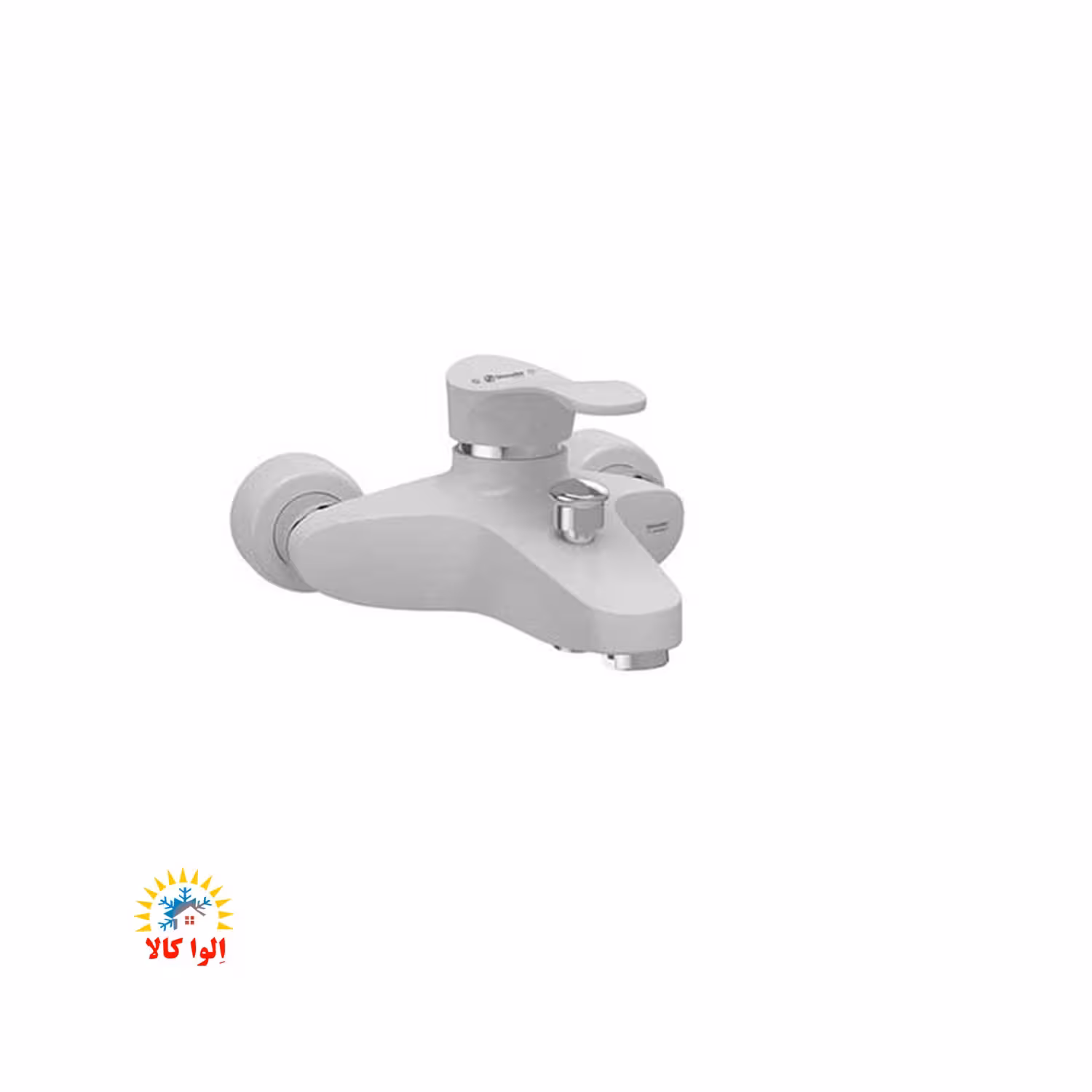 شیر حمام شودر مدل لرد سفید کروم
