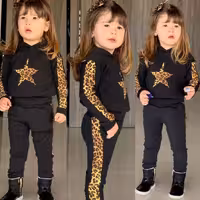 سویشرت شلوار پلنگی همراه با هد سر