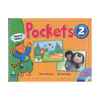 کتاب آموزشی Pockets 2nd Edition، ویرایش دوم، رحلی بزرگ، سیمی فنری، چاپ رنگی باکیفیت، به همراه کتاب دانش آموز و کتاب کار