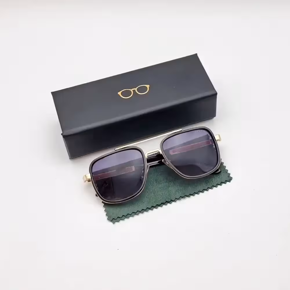 عینک آفتابی مردانه پرادا مدل 0562 طلایی مشکی