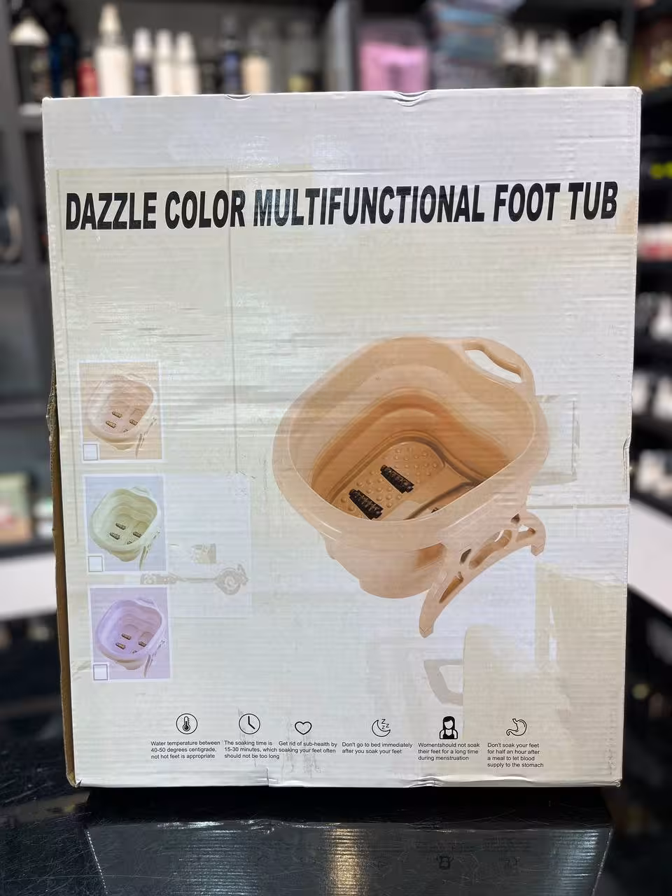 جکوزی پا تاشو ساده مدل Dazzle Color Multifunctional Foot Tub لگن پدیکور