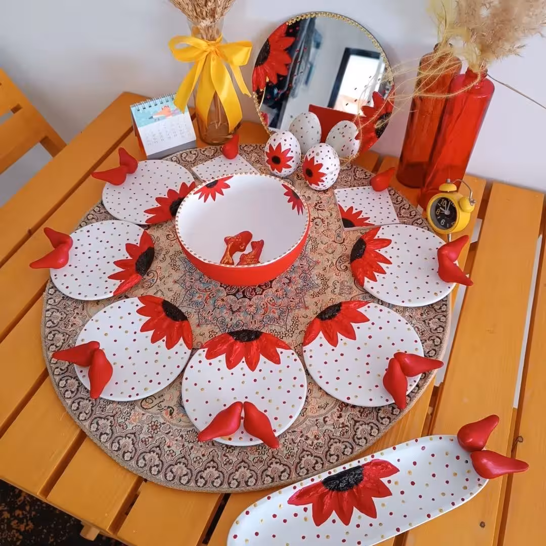 هفت سین گل قرمز