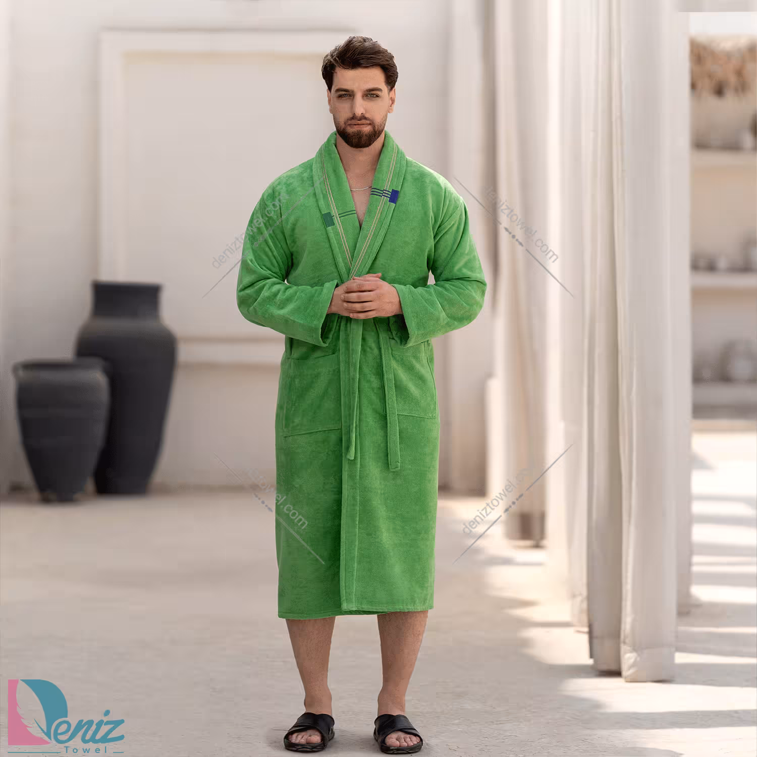 حوله تن پوش ولیسا رنگ سبز