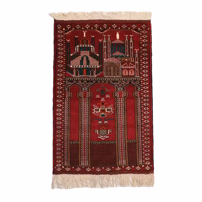 فرش دستبافت قدیمی یک متری کد 4030401