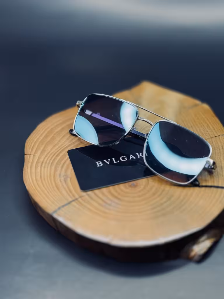 عينك آفتابي اورجينال RayBan مستطيلي  اسپرت زنانه دخترانه آبي يووي 400