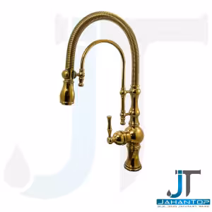 شیر ظرفشویی فنری شارونا طلایی آریانا