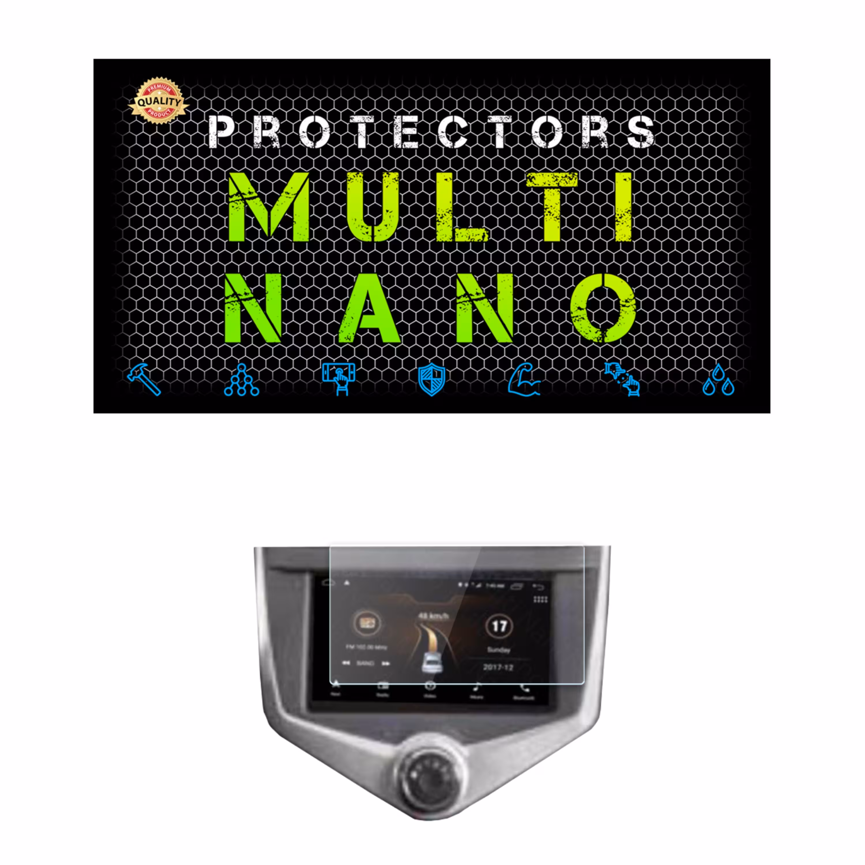 محافظ صفحه نمایش خودرو مولتی نانو مدل X-S1N مناسب برای مانیتور ام وی ام 110 اس