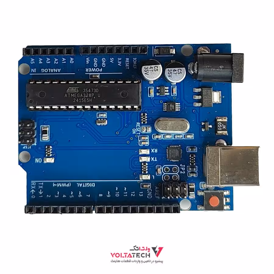 برد آردوینو Uno R3 با پردازنده ATmega328P