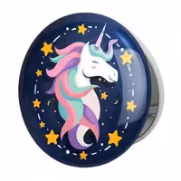 آینه جیبی خندالو طرح اسب تک شاخ یونیکورن مدل تاشو کد 1119