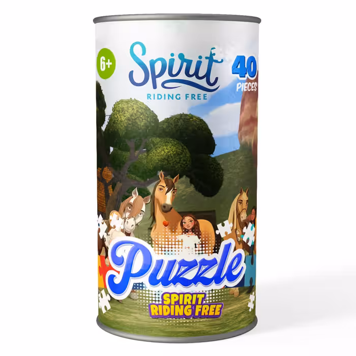 پازل 40 تکه کارتون اسپریت سوارکار اسب آزاد