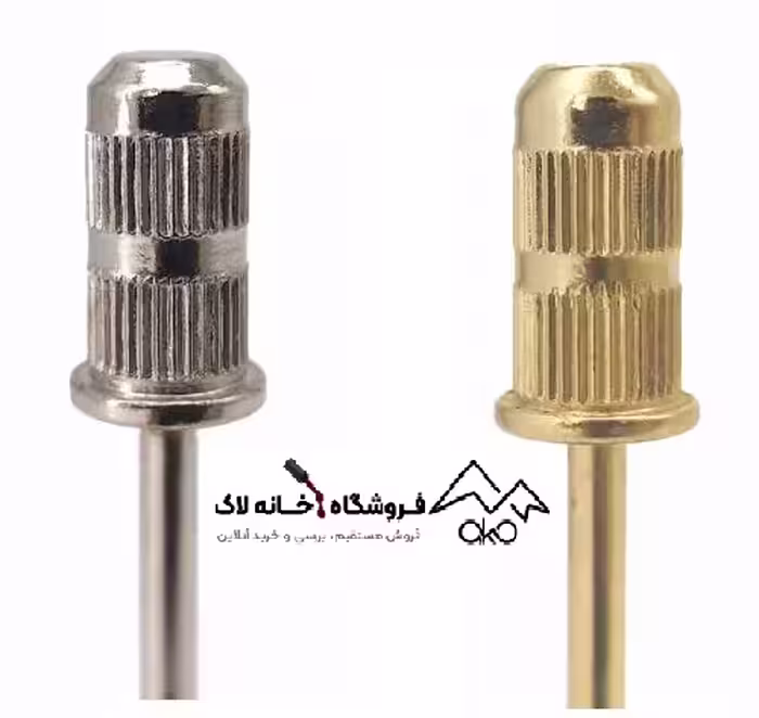 پایه فلزی سرسوهان کاغذی مانیکور طلایی درجه یک