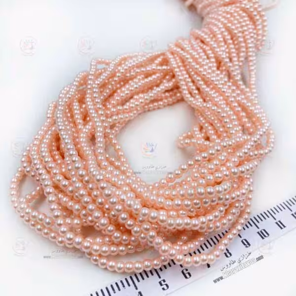 مروارید سنگی ( صورتی روشن ) سایز 4**