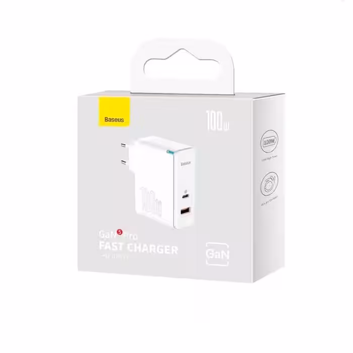 شارژر دیواری 100 وات بیسوس مدل CCGP090202