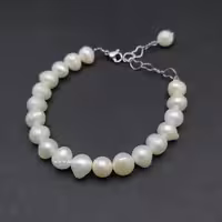 دستبند مروارید طبیعی پرورشی (کدA639)