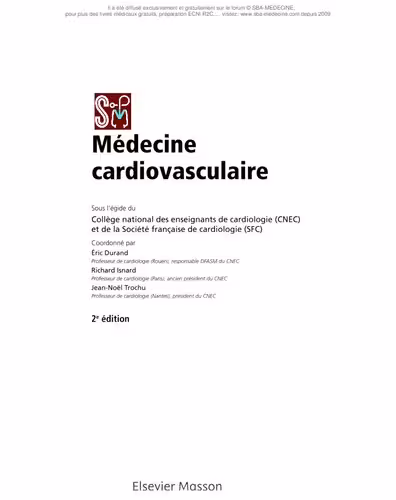 خرید و دانلود نسخه کامل کتاب Médecine cardiovasculaire