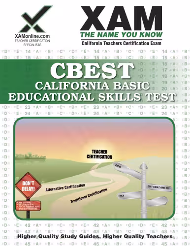 خرید و دانلود نسخه کامل کتاب CBEST California Basic Educational Skills Test: Teacher Certification Exam (XAM CSET)