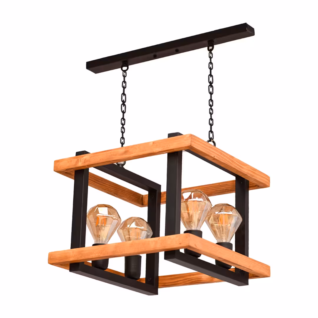 آویز چوب فلز 4 شعله