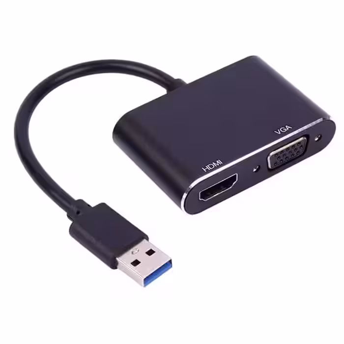 تبدیل USB 3.0 به HDMI و VGA وی نت مدل V-COUA30HV
