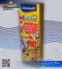 تشویقی کراکر طوطی با انجیر و بادام 180 گرم ویتاکرافت